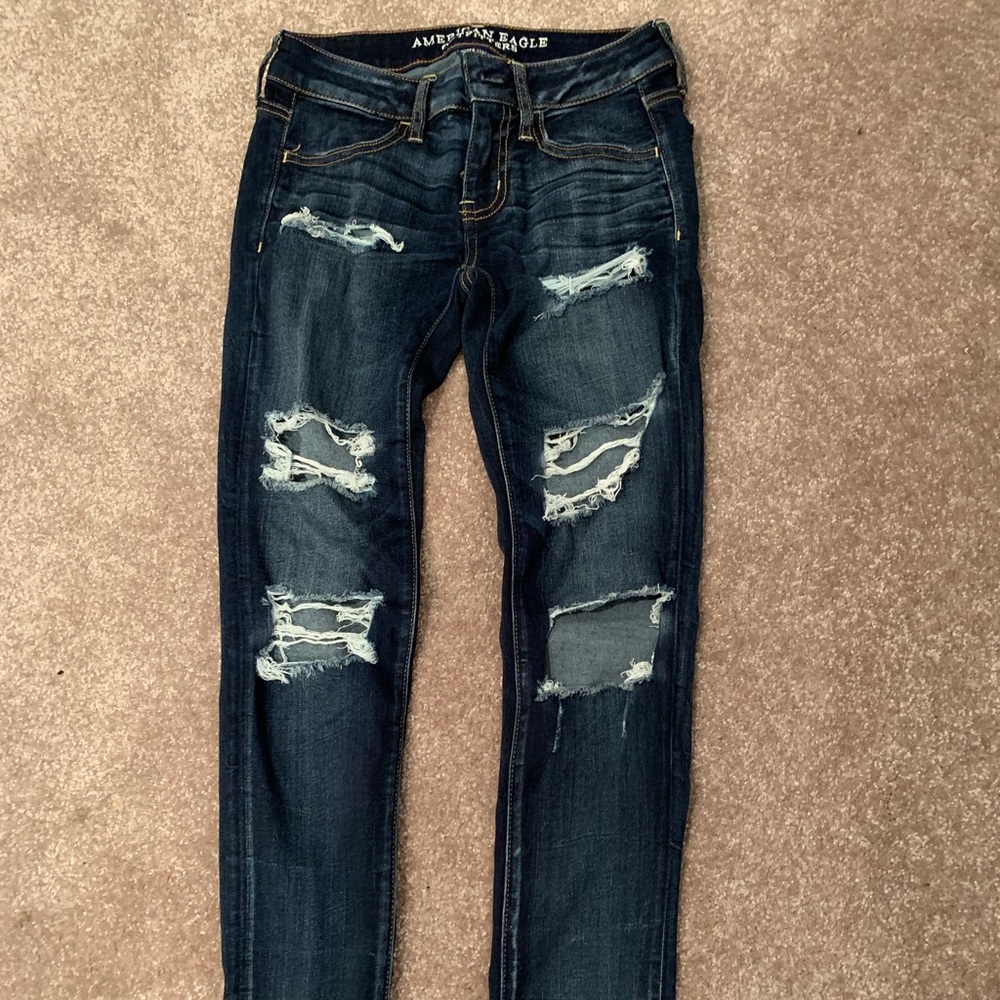 American Eagle ripped jeans